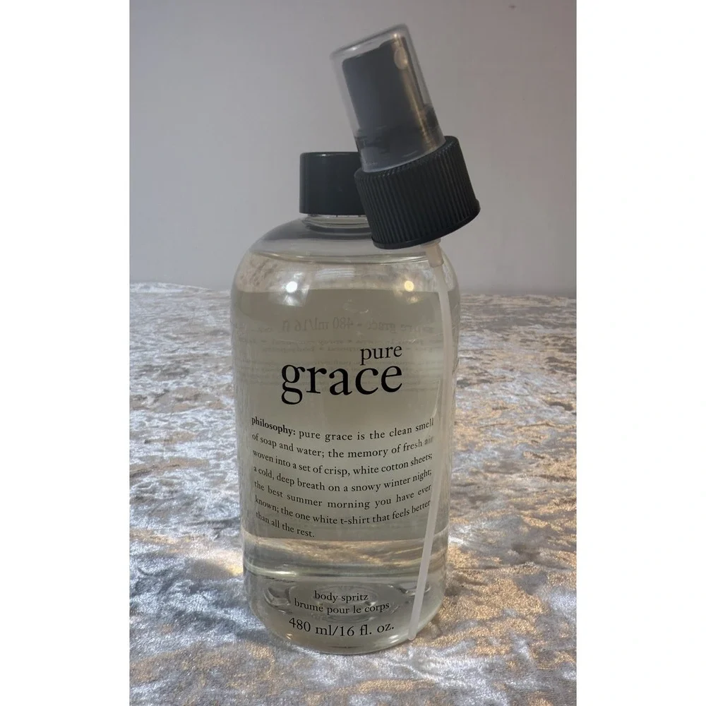 Philosophy Pure Grace Body Spritz 16 oz Jumbo Sealed w Sprayer Discontinued